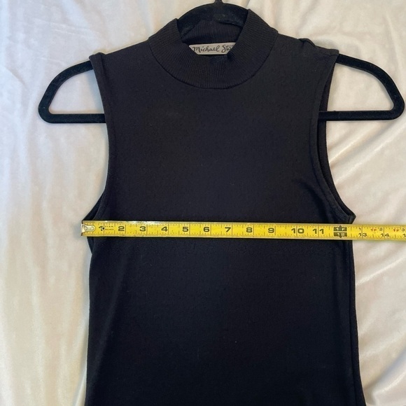 Beua Tilley Bar III chenille black sleeveless mock turtleneck size small - Picture 5 of 6